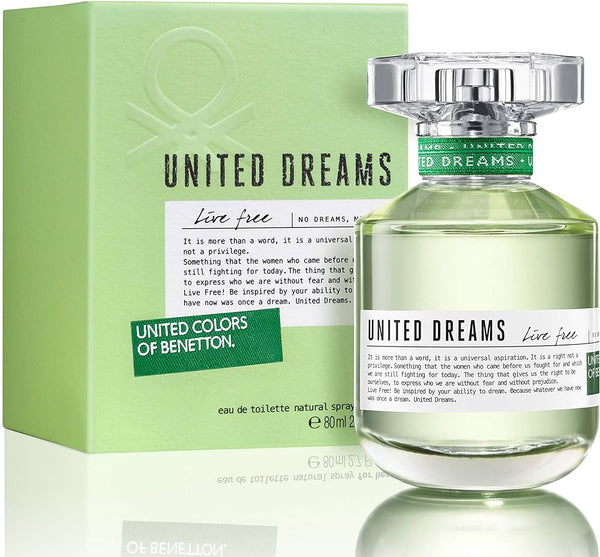 United Colors of Benetton United Dreams Live Free EDT 80ml for Women