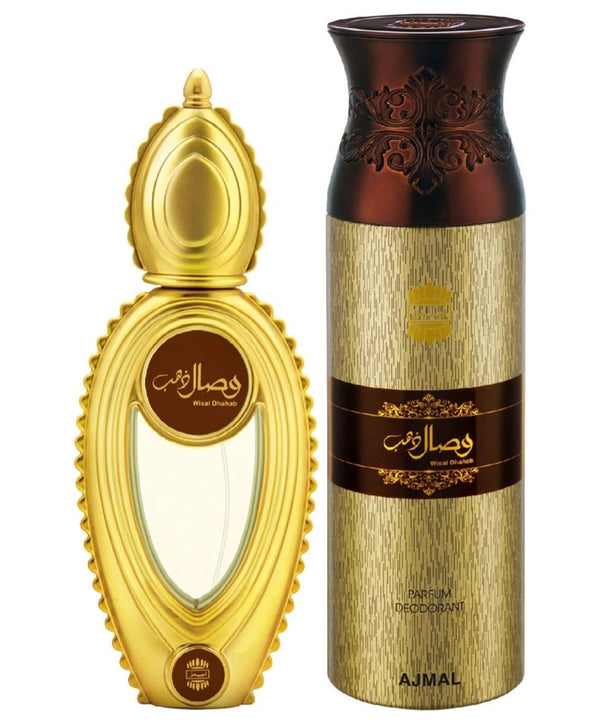 Ajmal Wisal Dhahab 50ml Perfume and 200ml Deo Combo