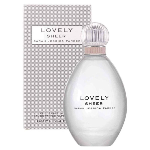 Lovely Sheer is a sophisticated and feminine fragrance with a soft floral character; it has woody and musky accents. It opens with a blend of orange blossom from Morocco, bergamot and mandarin leading to the heart of gardenia water, blonde woods and pink pepper. The base brings tones of musk, vetiver and crystal amber that linger on the skin.