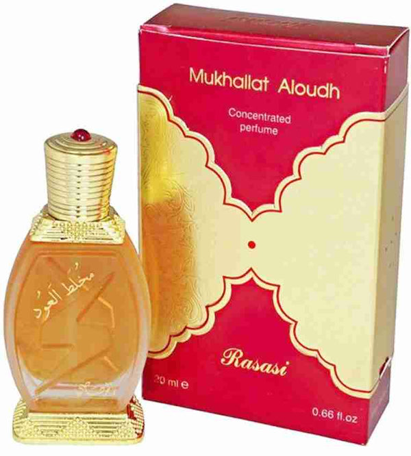 Rasasi Mukhallat Aloudh 20ml Perfume Oil Attar for Men & Women